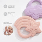 Star & Cloud Teether Set - Living Textiles