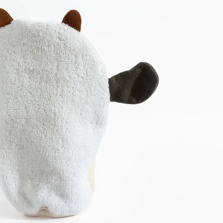 Tractor Ride/Cow Organic Bath Mitt - Living Textiles