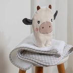 Tractor Ride/Cow Organic Bath Mitt - Living Textiles