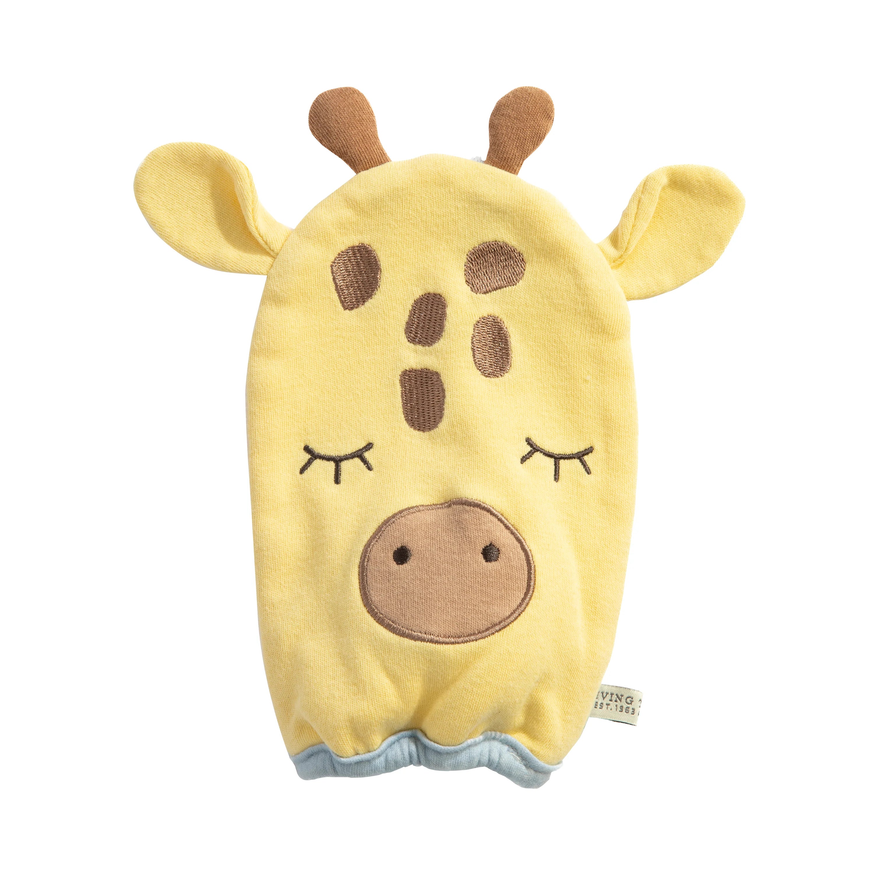 Wild Safari/Giraffe Organic Bath Mitt - Living Textiles