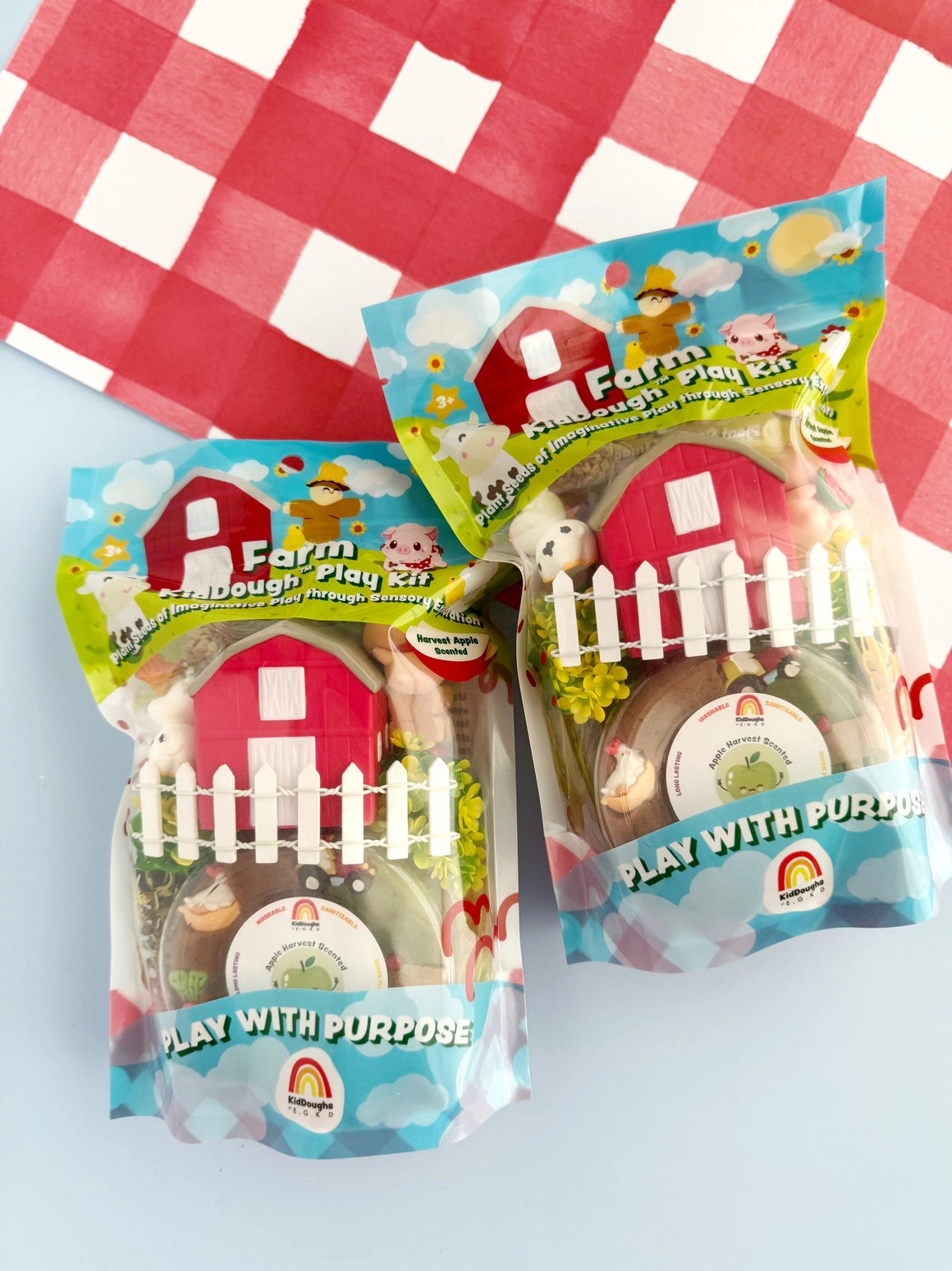 Farm Sensory Playdough Kit - Earth Grown KidDoughs