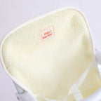 close up of sherpa highchair for dolls made by tiny harlow