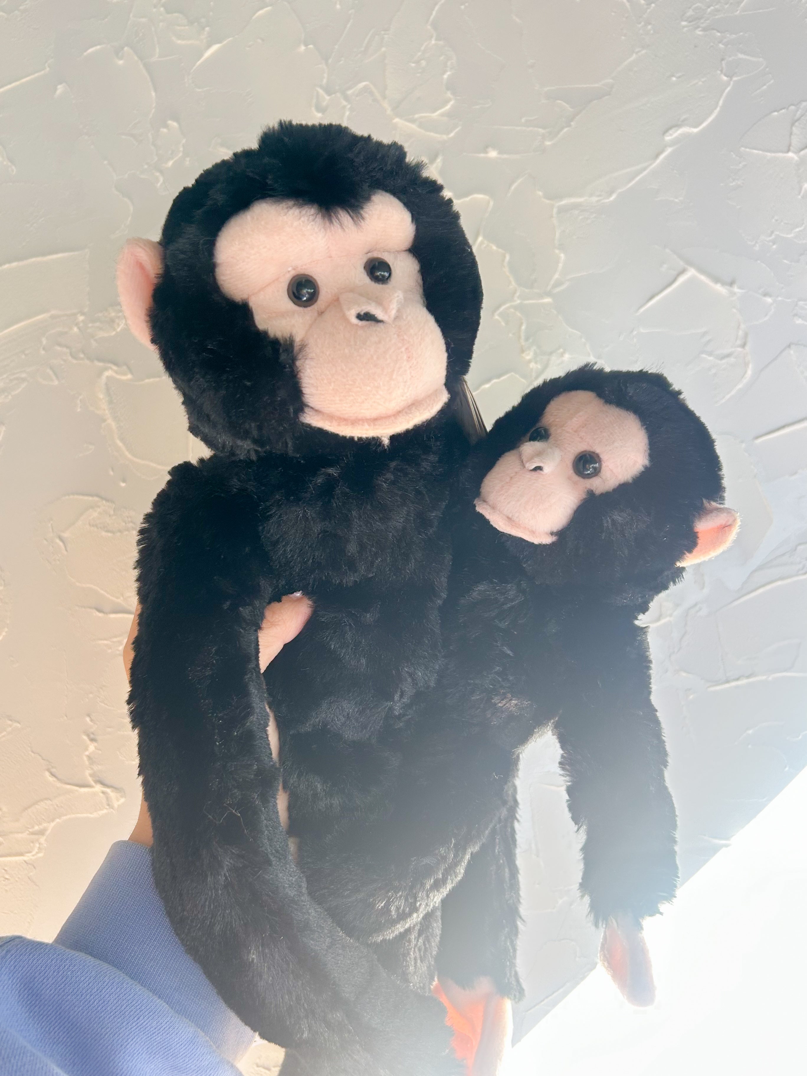 Chimpanzee Mum & Baby Detachable Plush Duo - Wild Republic