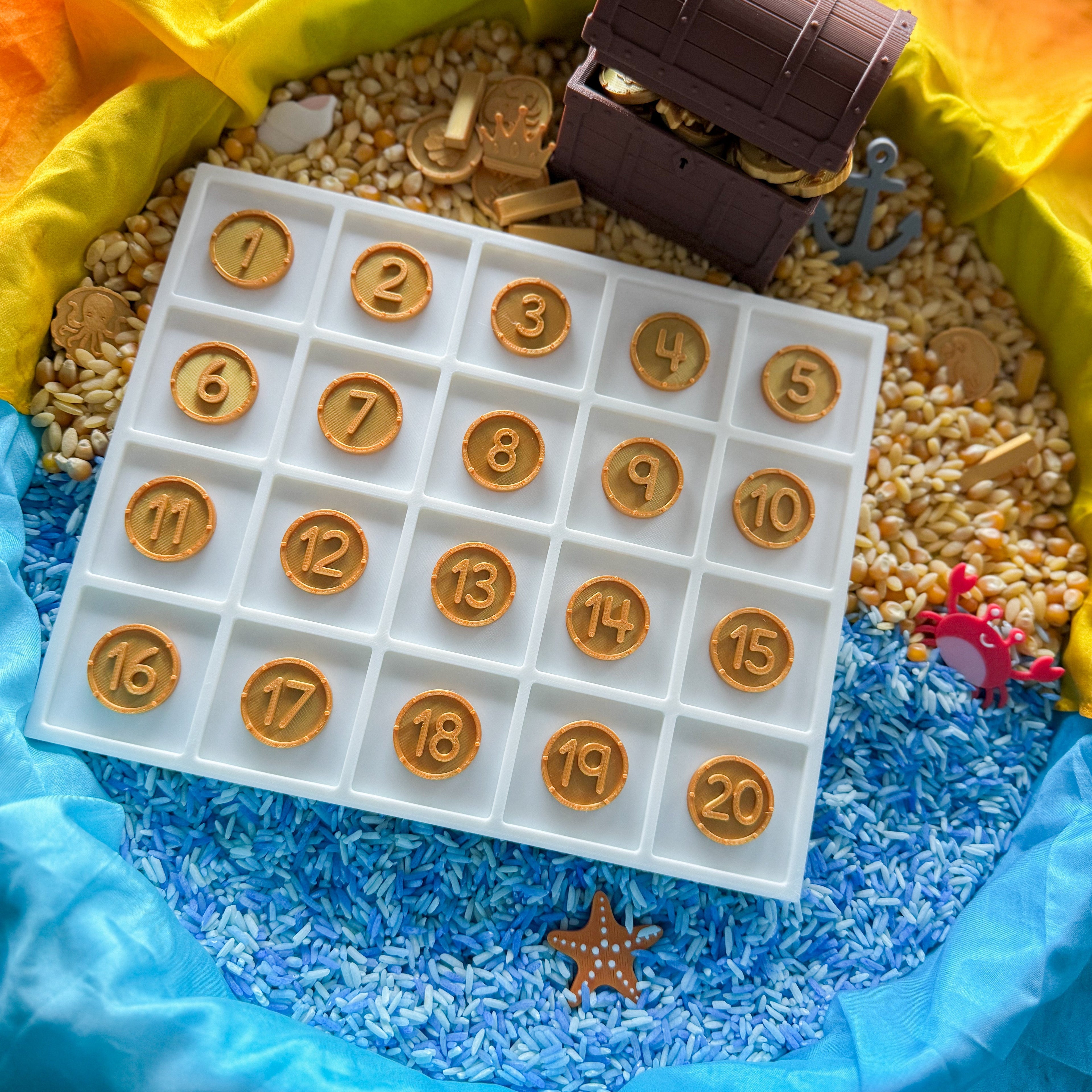 Mini Golden Treasure Counting Set - Honey Hollow