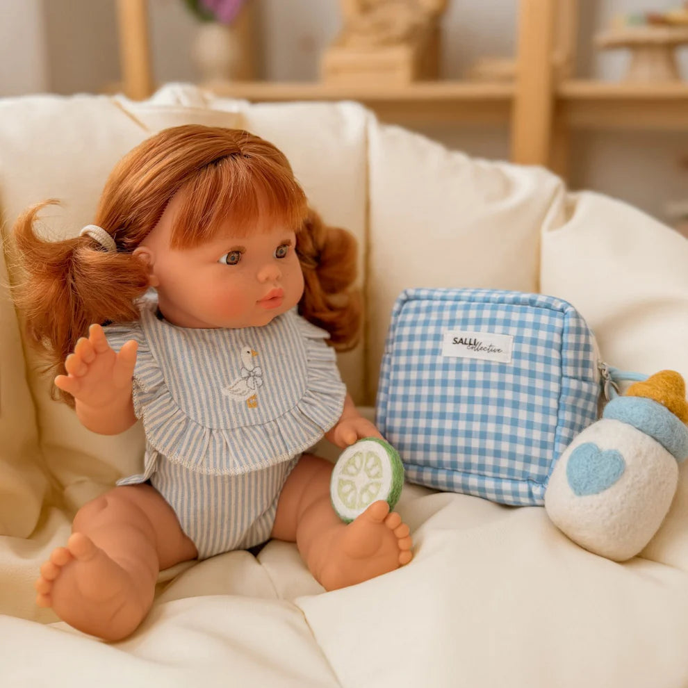 Blue Felt Dolly Bottle - SALLI Collective