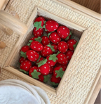 Strawberries & Plate Felt Food Set - Playtisserie