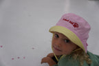 Pink/Yellow REVERSIBLE 2-in-1 My World Bucket Hat - Lokal Folk