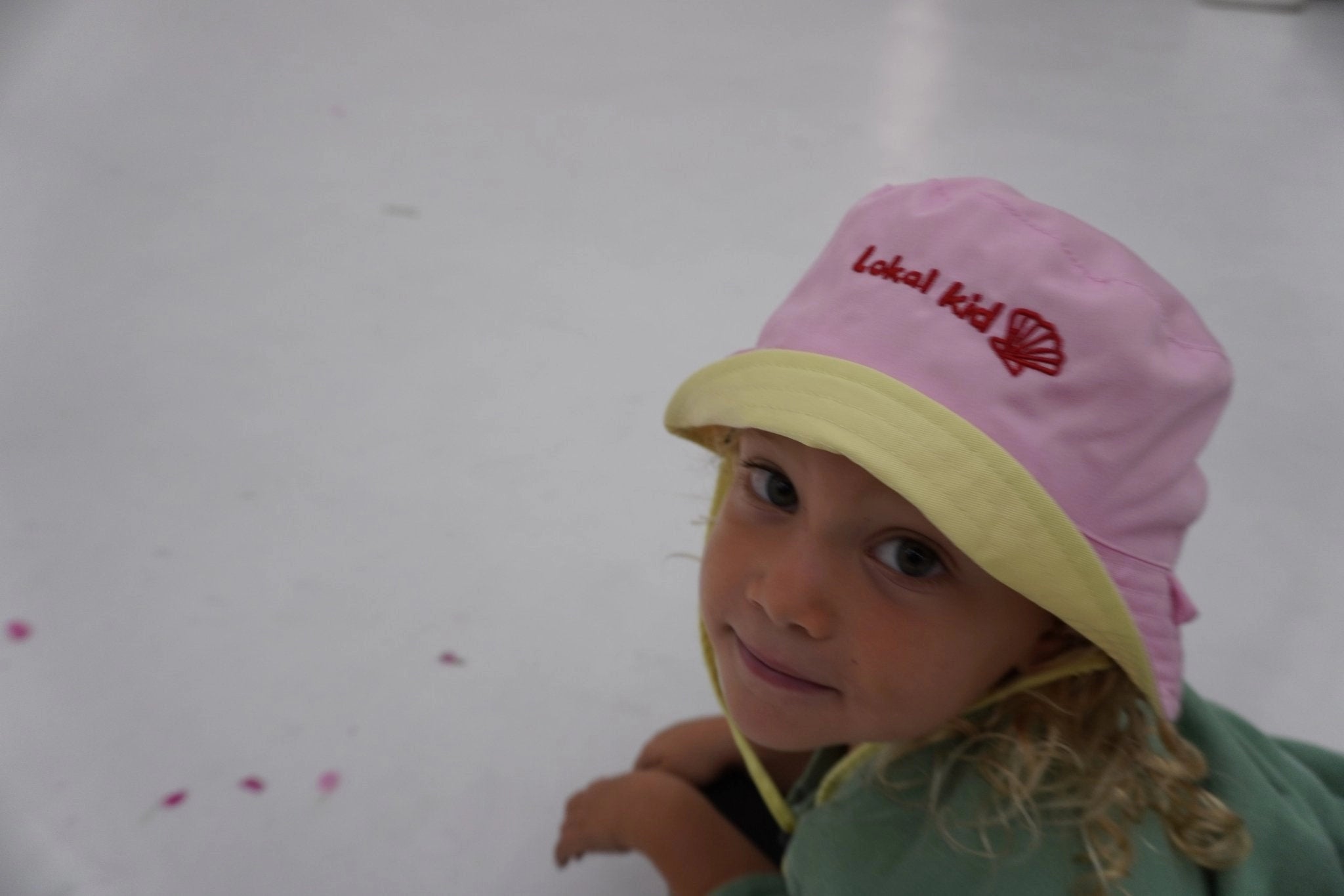 Pink/Yellow REVERSIBLE 2-in-1 My World Bucket Hat - Lokal Folk
