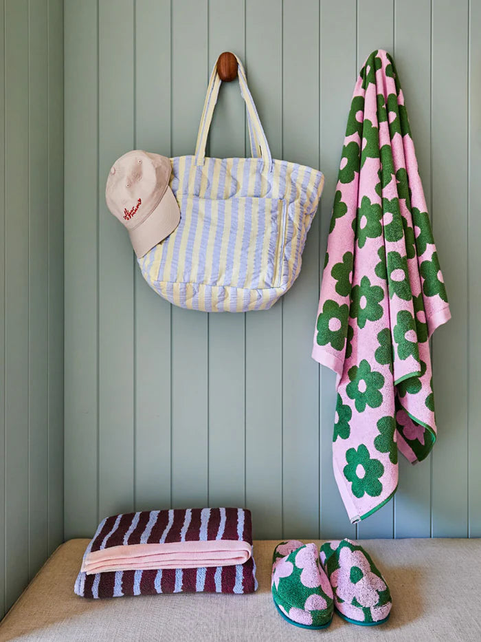 Butter Blue Quilted Tote Bag - Mosey Me