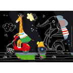 Vehicle themed screen-free activity kit for kids