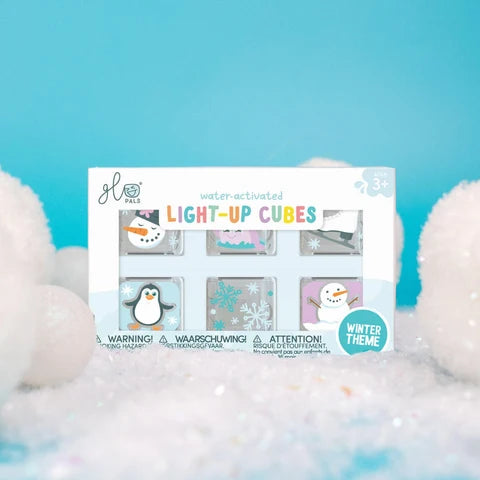 Christmas Winter Themed Limited Edition Light Up Cubes - Glo Pals