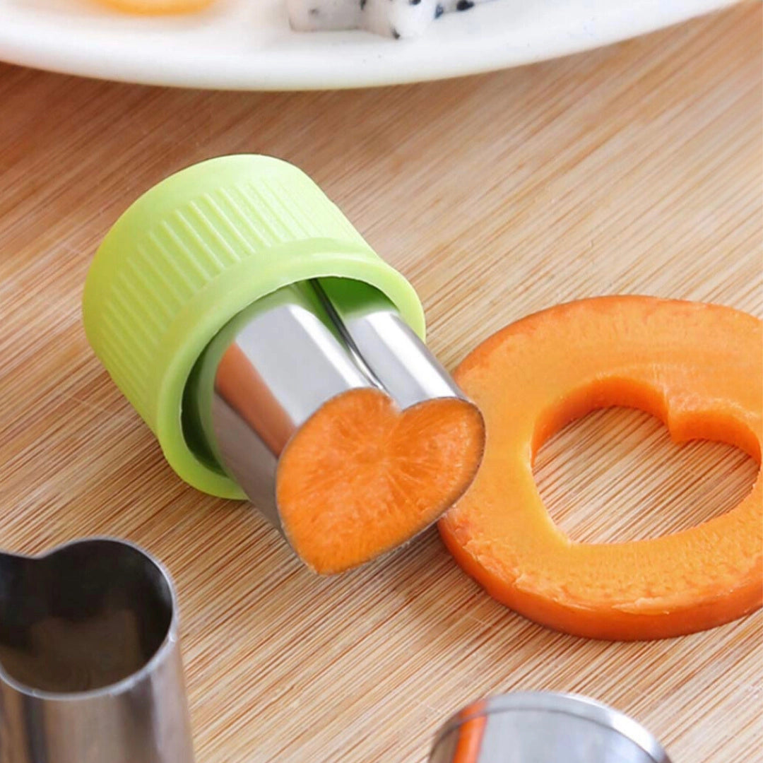 Fruit & Veggie Cutters - 12 Piece Set | Violet Pink