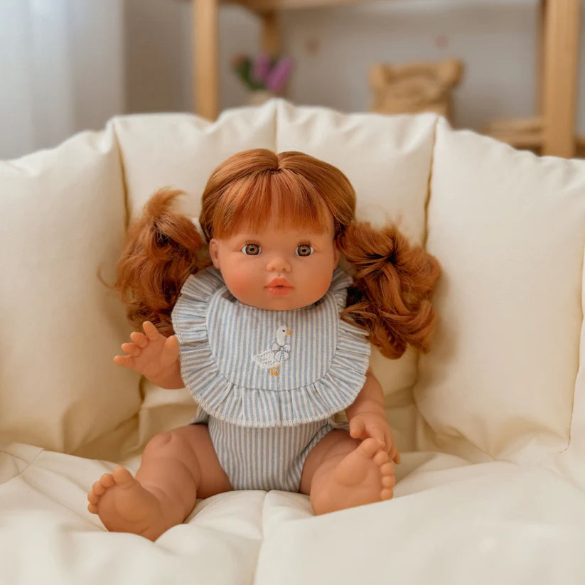 Striped Goose Doll Bib & Diaper Set - SALLI Collective