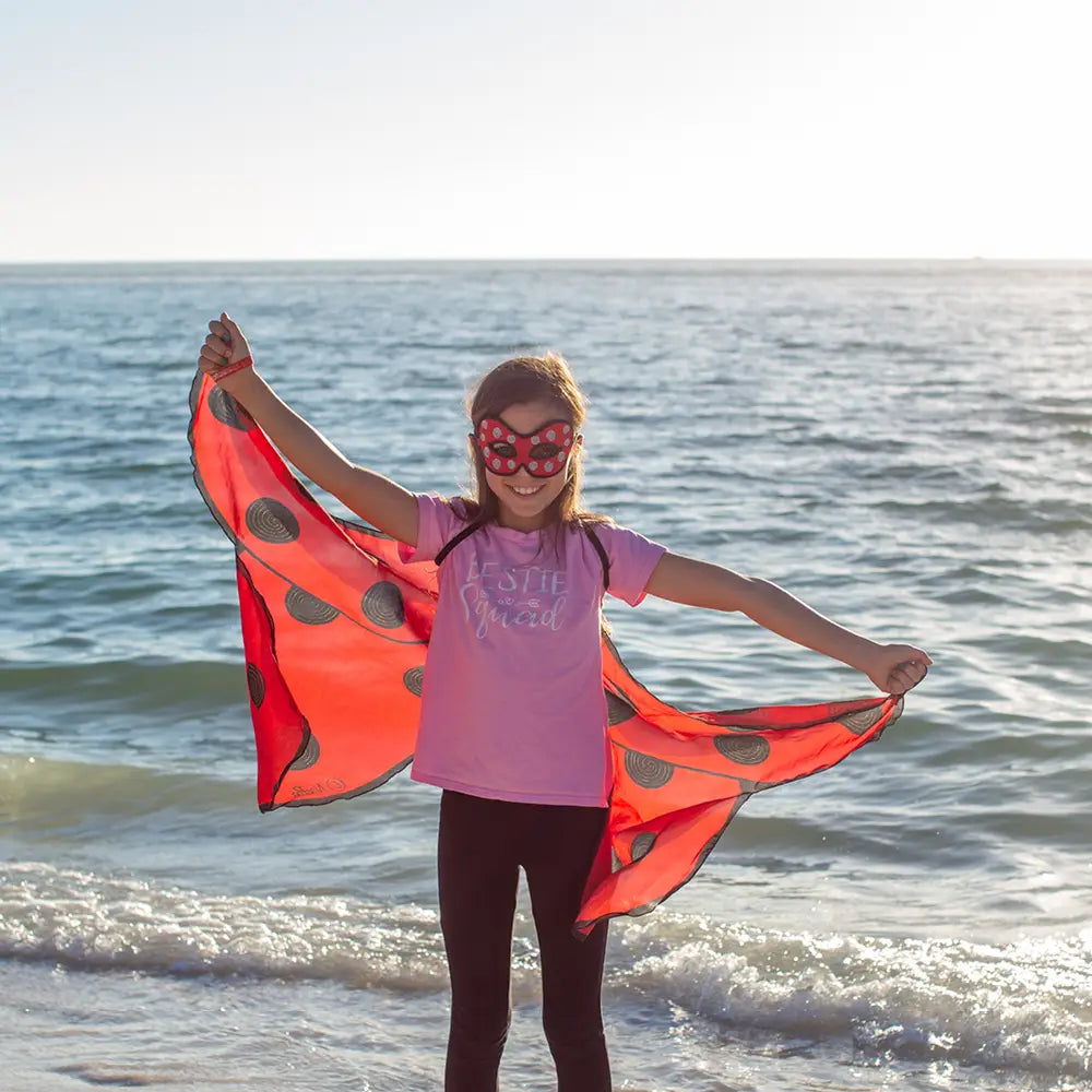 ladybug dress up costume wings and mask set