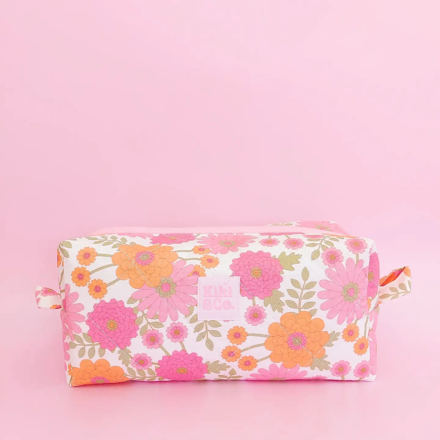 Quilted Makeup Bag | Vintage Floral