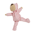 Baby doll strawberry print soft toy Dozy Dinkum Olli Ella