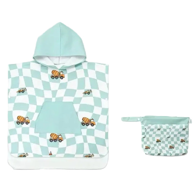 Kids Hooded Towel - Sand Free | Busy Builders