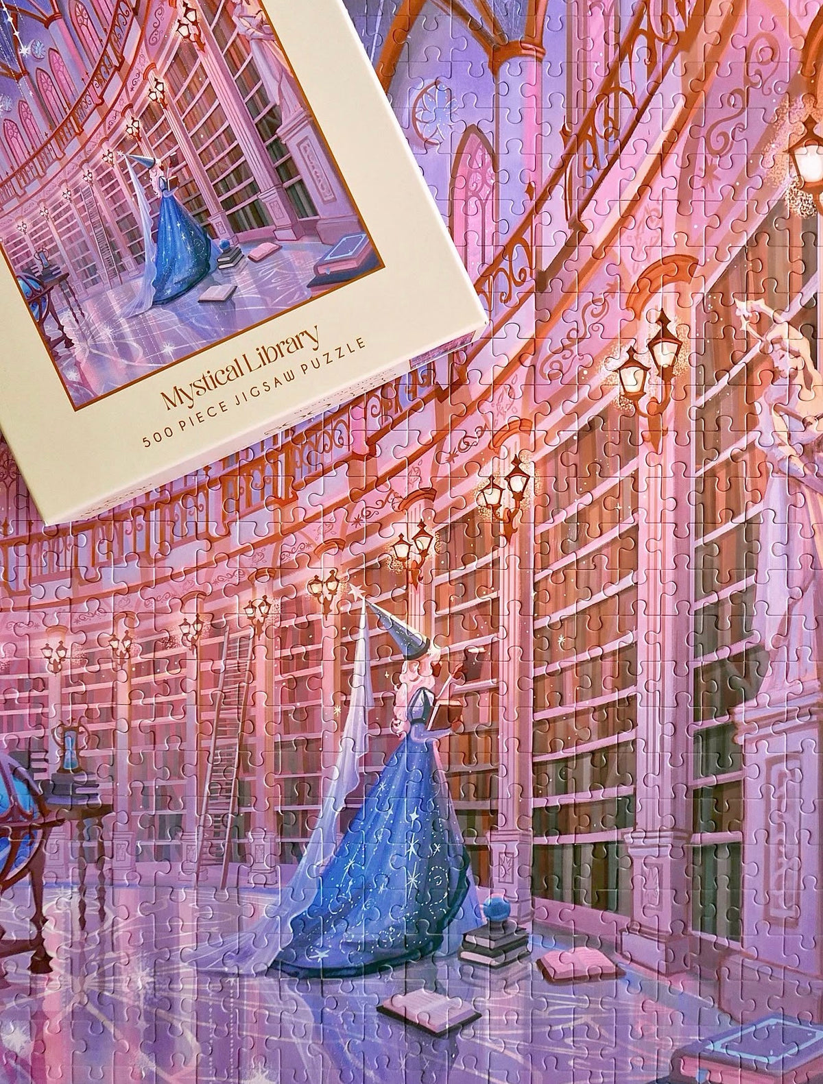 Mystical Library 500 Piece Jigsaw Puzzle – Reverie Puzzles