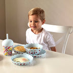 Chino Club | Bowl and Plate Set | Blue Fruits