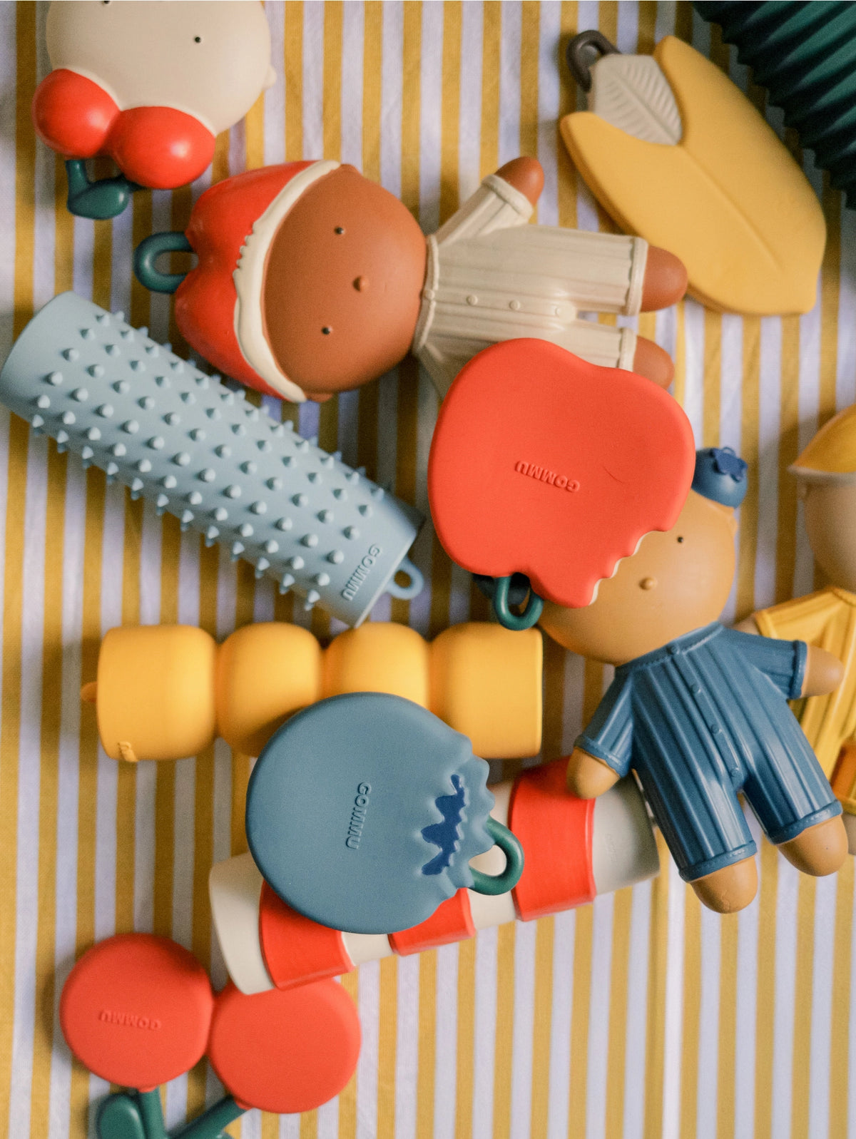 Apple Natural Rubber Teether - We Are Gommu