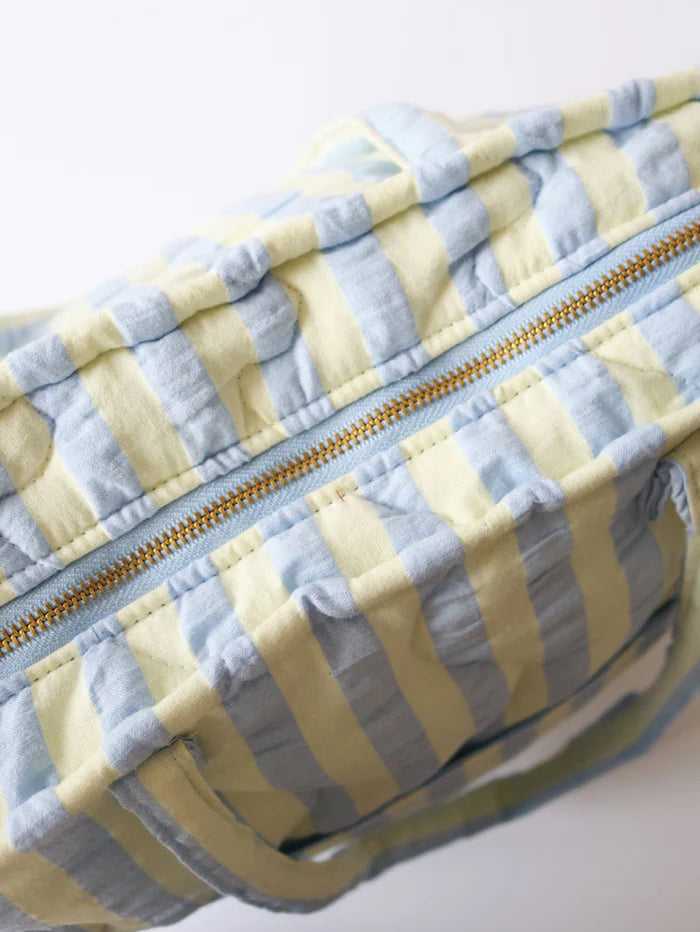 Butter Blue Quilted Tote Bag - Mosey Me