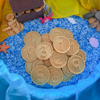 Jumbo Golden Treasure Counting Coins - Honey Hollow