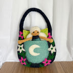 Luna Moon Felt Bag & Fairy - Himalayan Felt Co