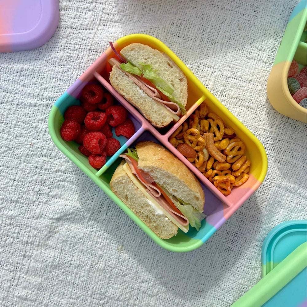 Rainbow Bento Midi Silicone Lunchbox - The Zero Waste People