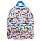 toddler backpacks, perfect for on the go and have matching accessories. can also be personalised with childs name. this print is sky