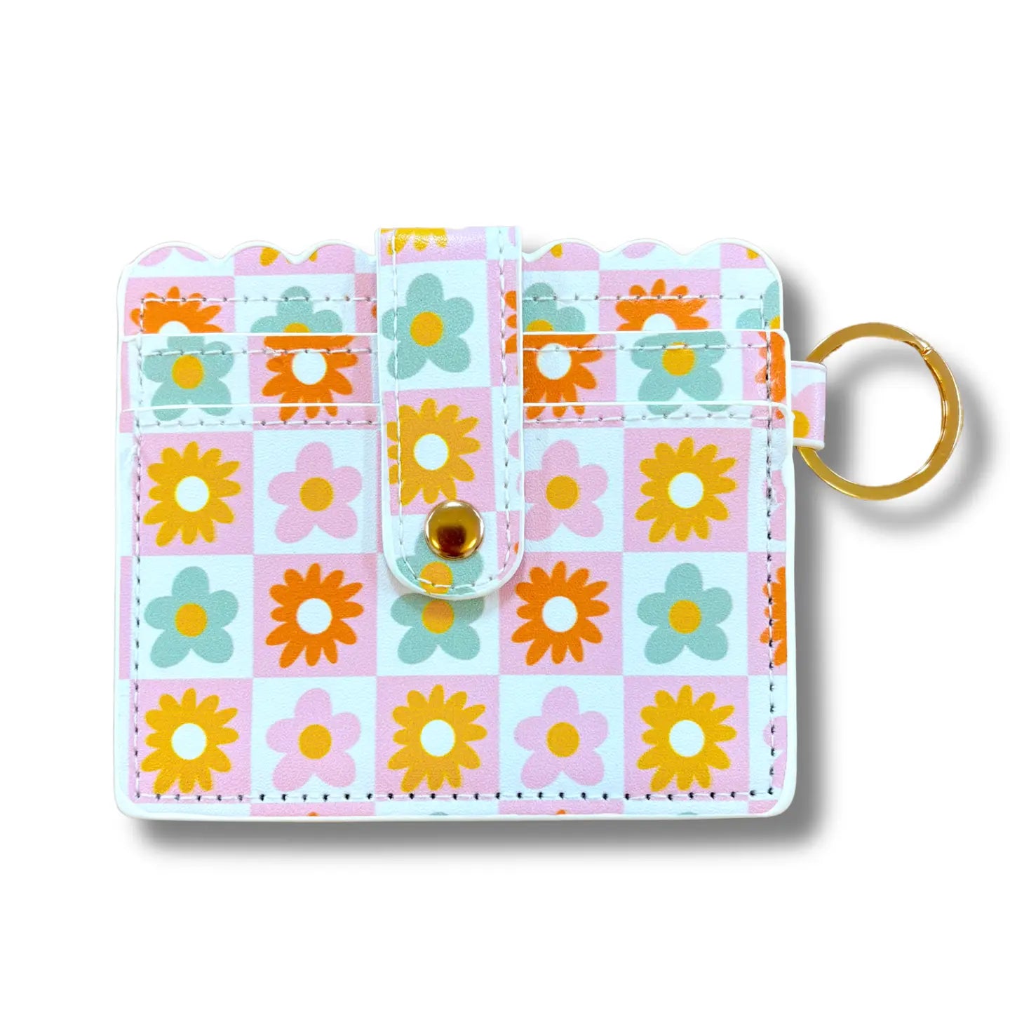 Wallet | Checkered Floral