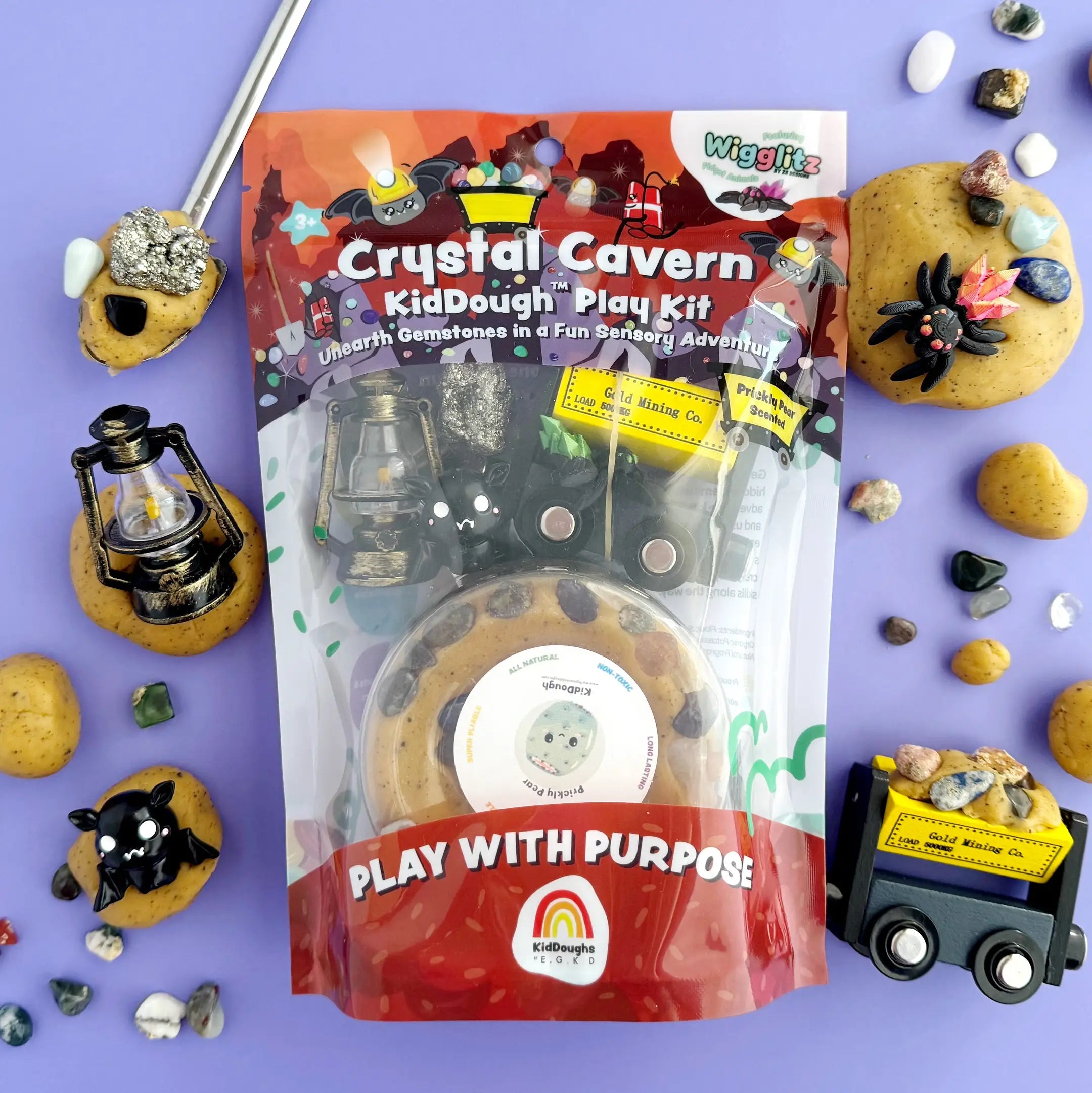 Crystal Cavern Sensory Playdough Kit - Earth Grown KidDoughs