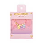 Pink Bead Necklace - Love