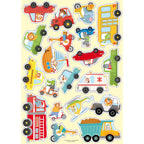 Vehicle model building and colouring activity box