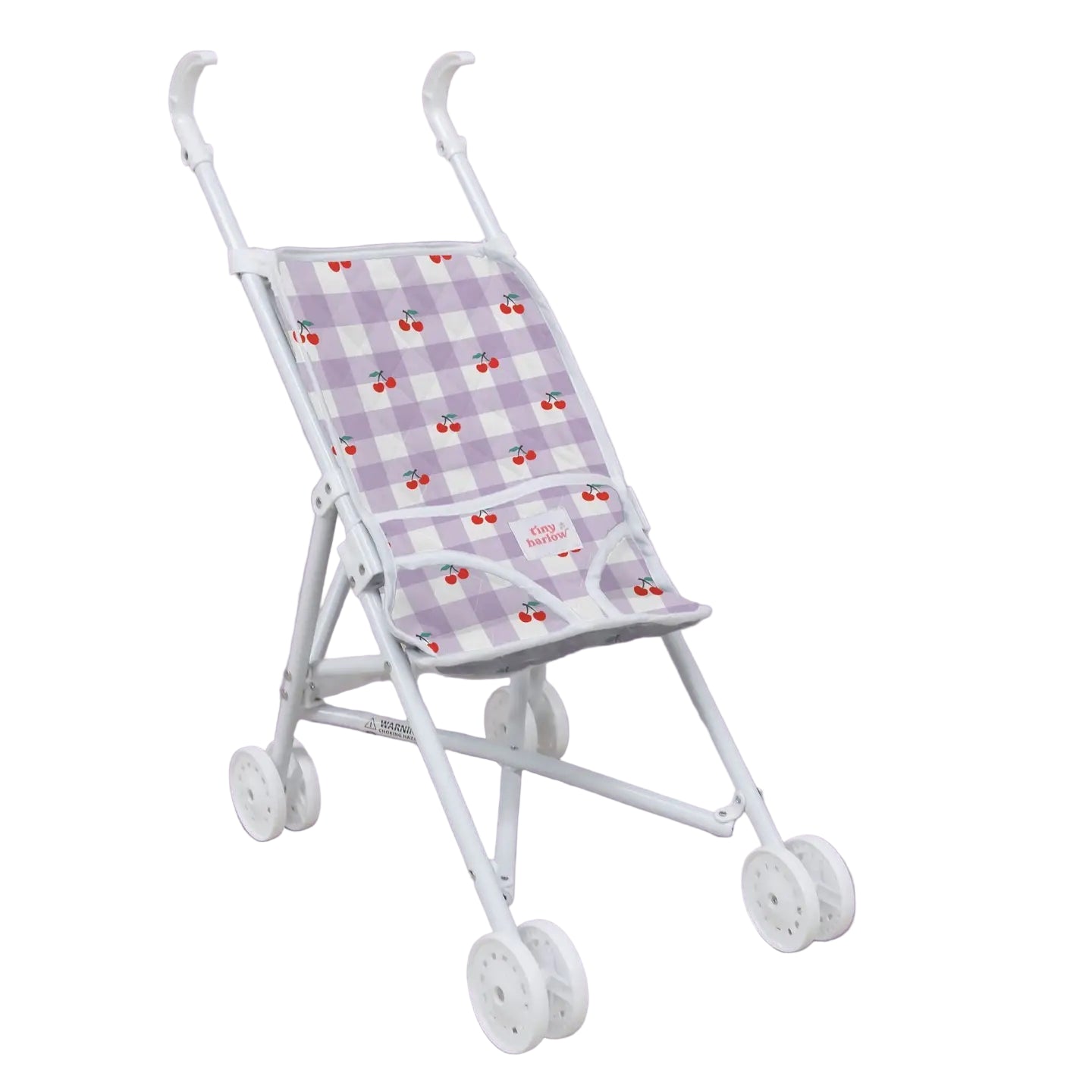 Folding Dolls Stroller | Lilac Gingham Cherry