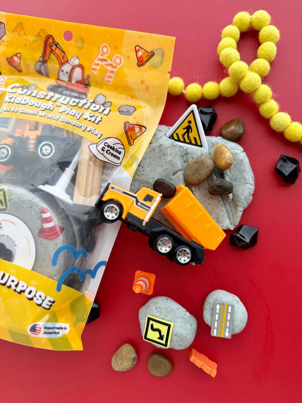 Construction Sensory Playdough Kit - Earth Grown KidDoughs