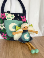 Luna Moon Felt Bag & Fairy - Himalayan Felt Co