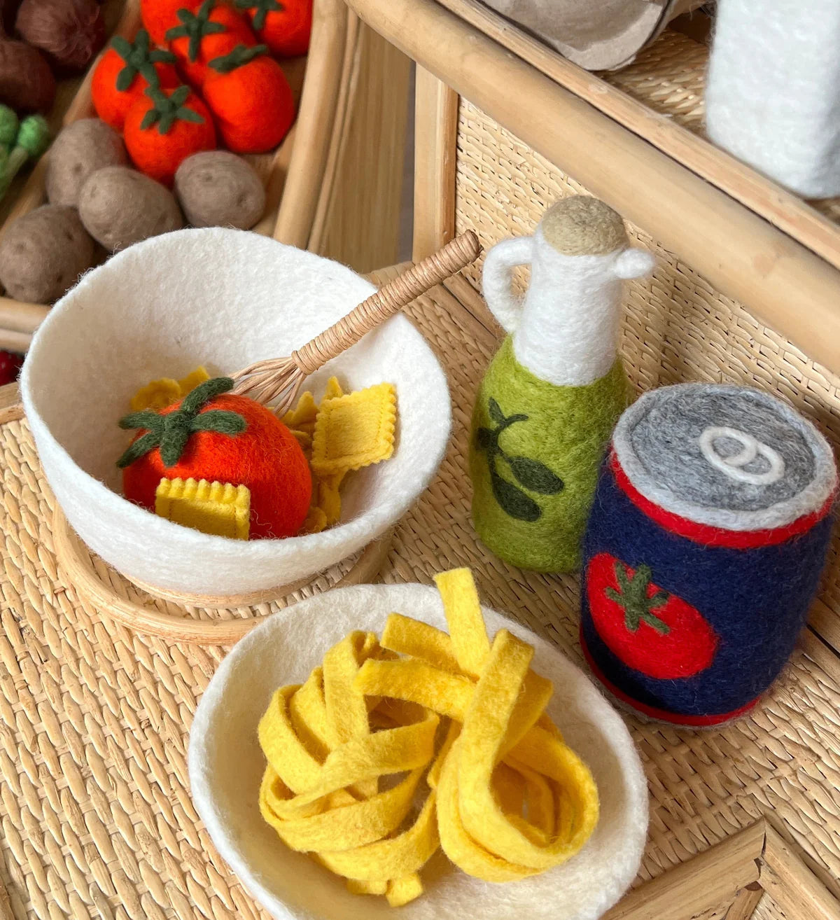 Pasta Party Full Felt Food Set - Playtisserie
