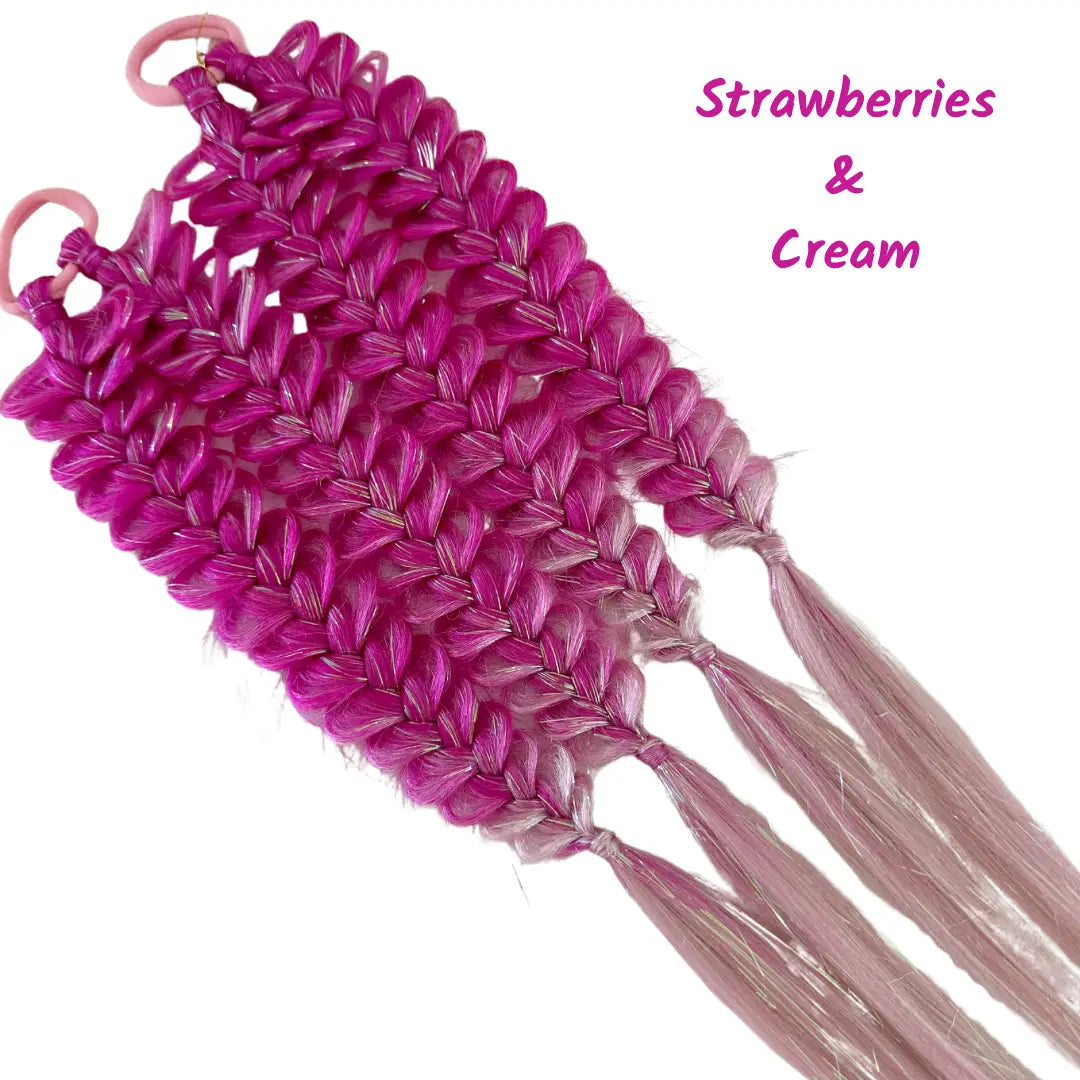 Little Fairy Locks Set | Strawberries & Cream | 18“