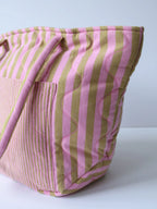 Lilac Sprout Quilted Tote Bag - Mosey Me