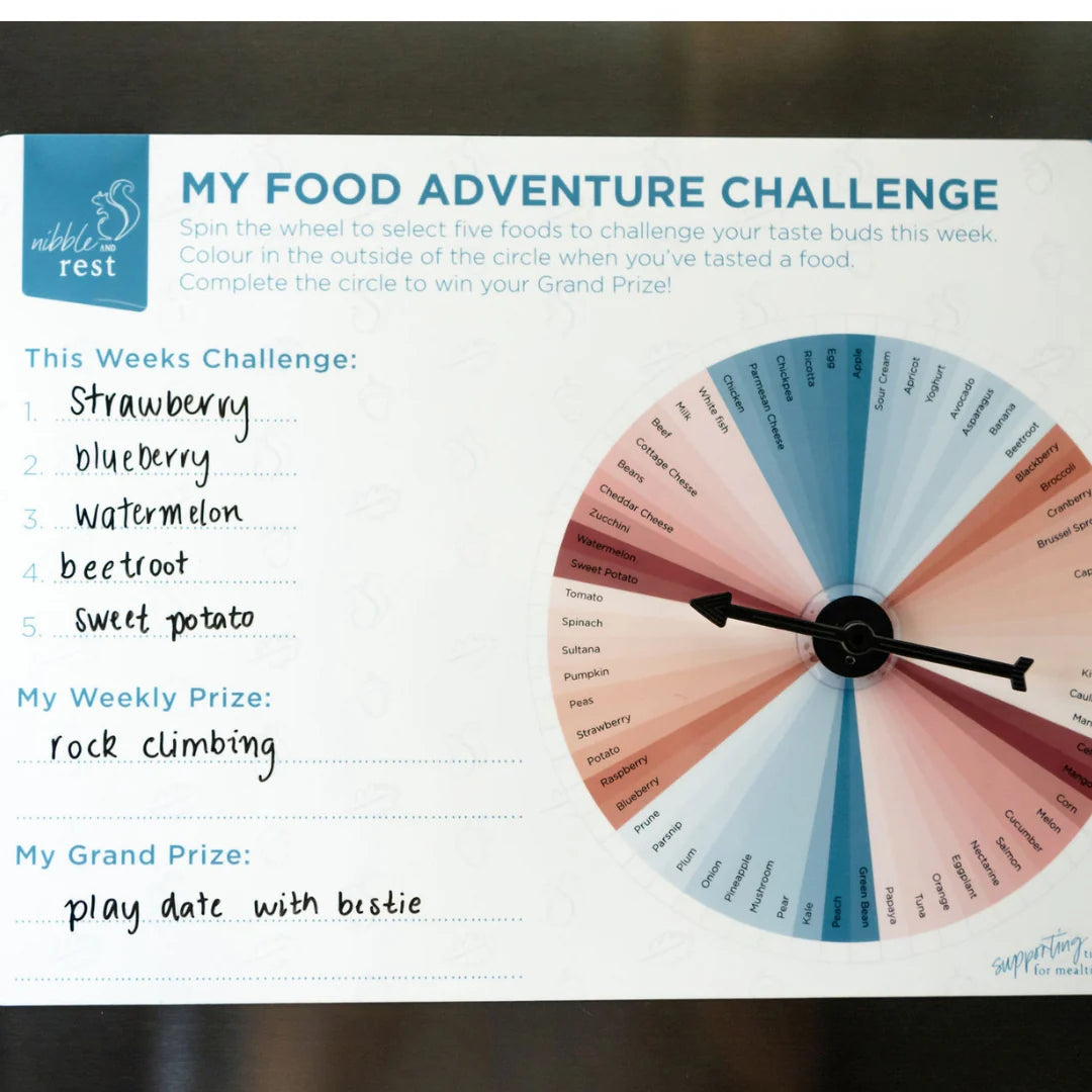 Food Adventure Challenge Fridge Magnet - Nibble & Rest