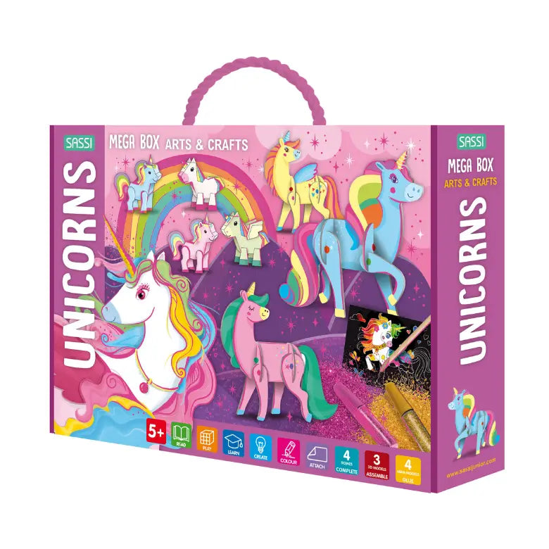 Mega Unicorns Activity Box by Sassi Arts & Crafts