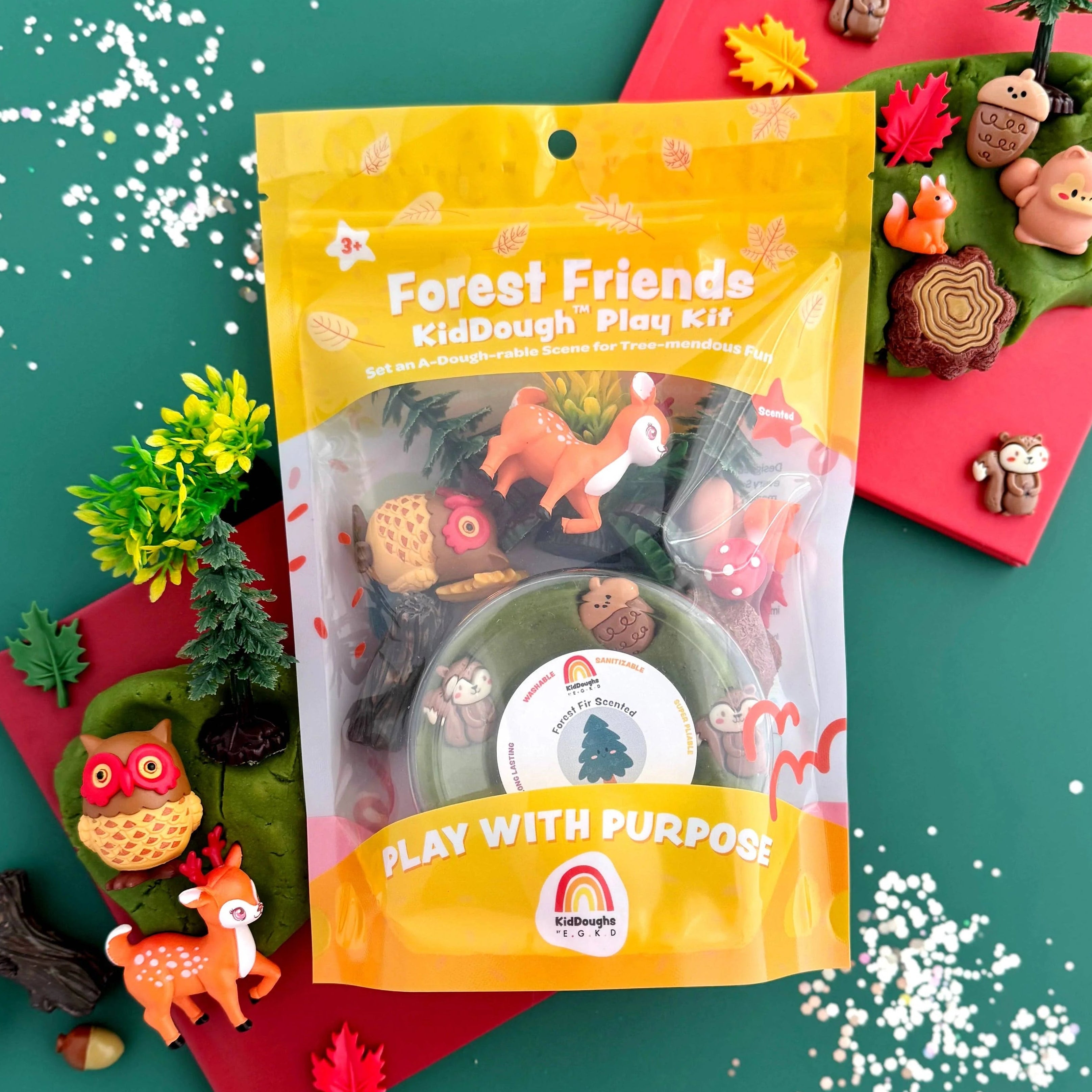 Forest Friends Sensory Playdough Kit - Earth Grown KidDoughs