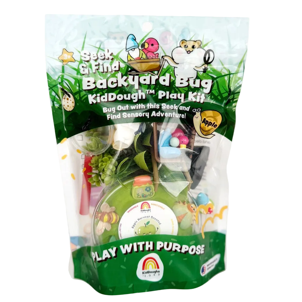 Backyard Bug Seek & Find Playdough Kit - Earth Grown KidDoughs