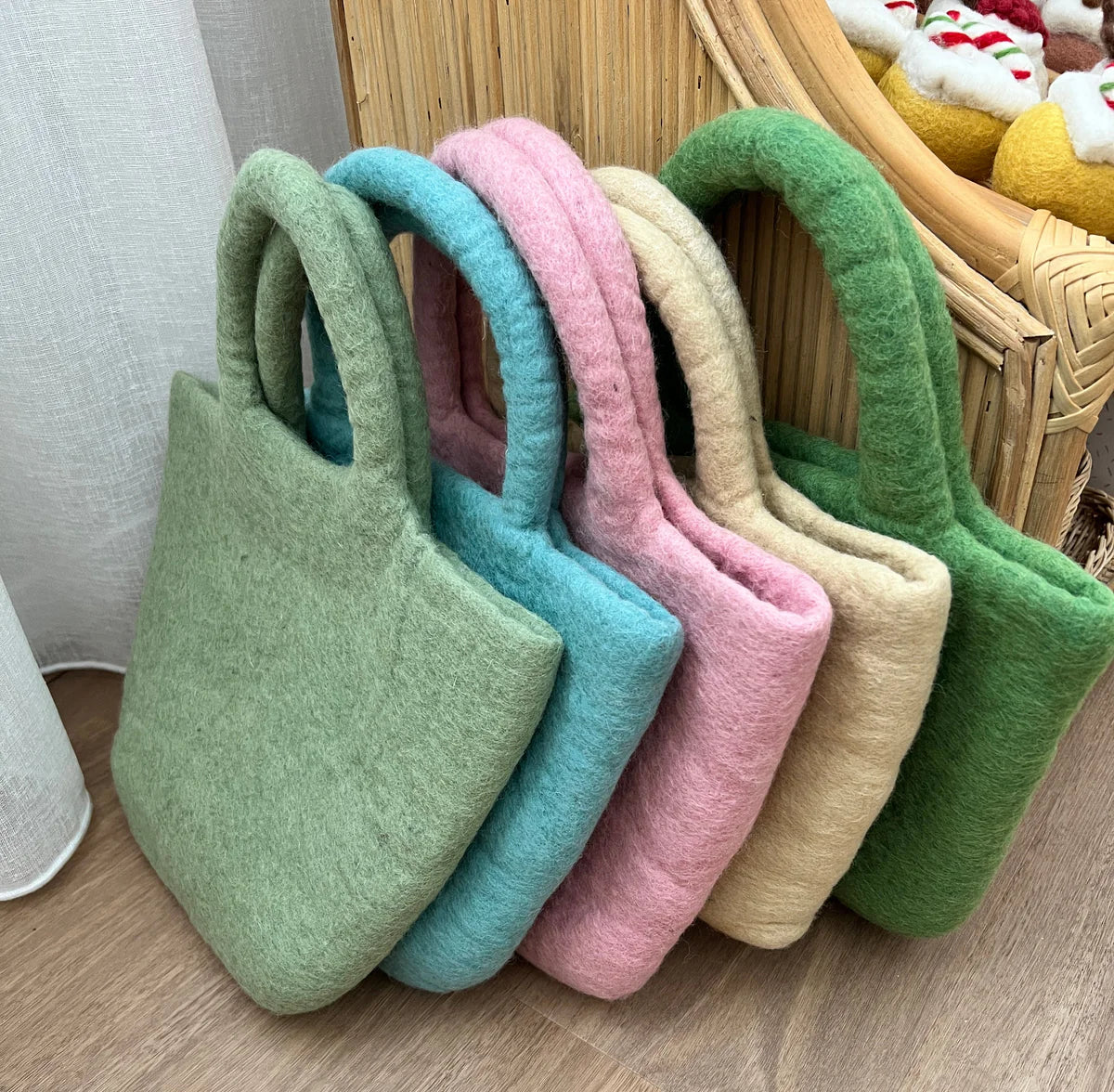 Felt Shopping Bags - Playtisserie