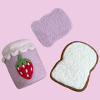 Strawberry Jam Jar & Toast Felt Food Set - Playtisserie