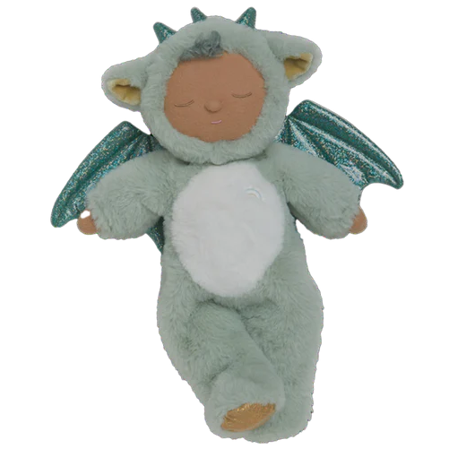 Ash Dragon Cozy Dinkum doll Olli Ella green plush dragon toy
