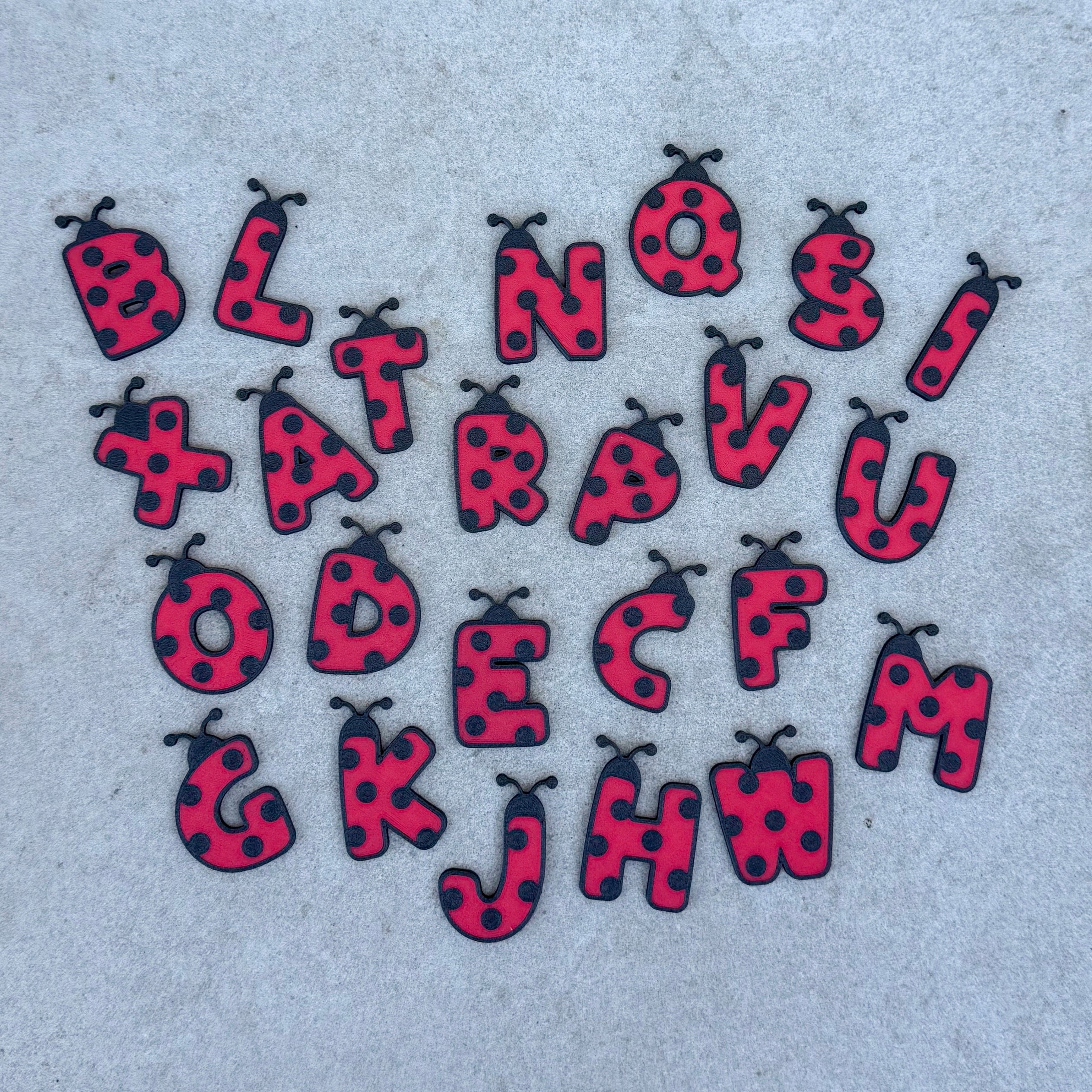 Little Ladybug Letter Sensory Play Coins - Honey Hollow