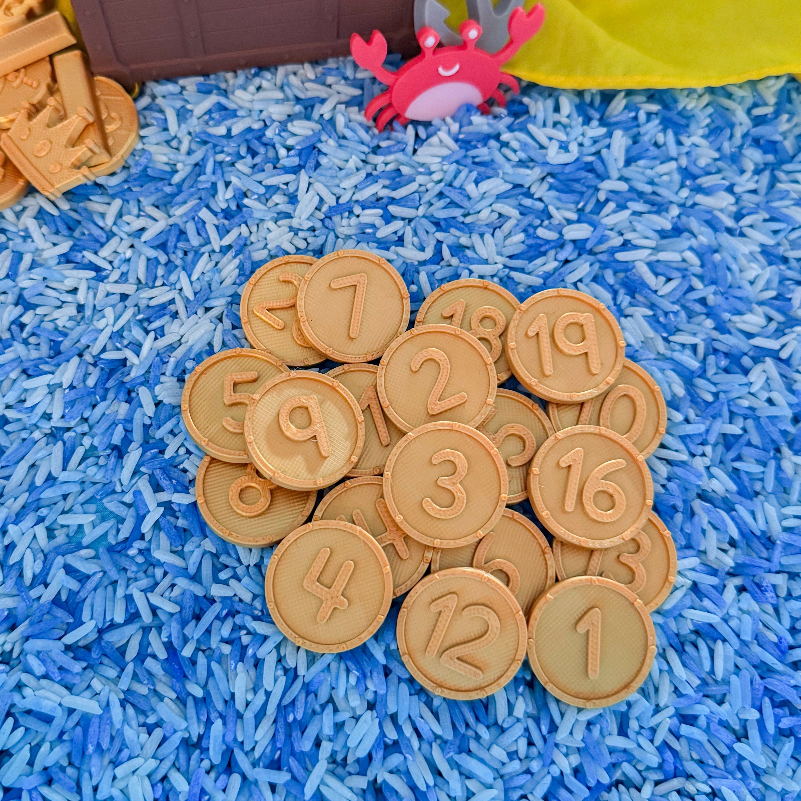 Mini Golden Treasure Counting Set - Honey Hollow