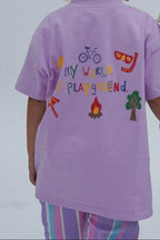 Lilac/Sugar REVERSIBLE 2-in-1 My World Tee - Lokal Folk