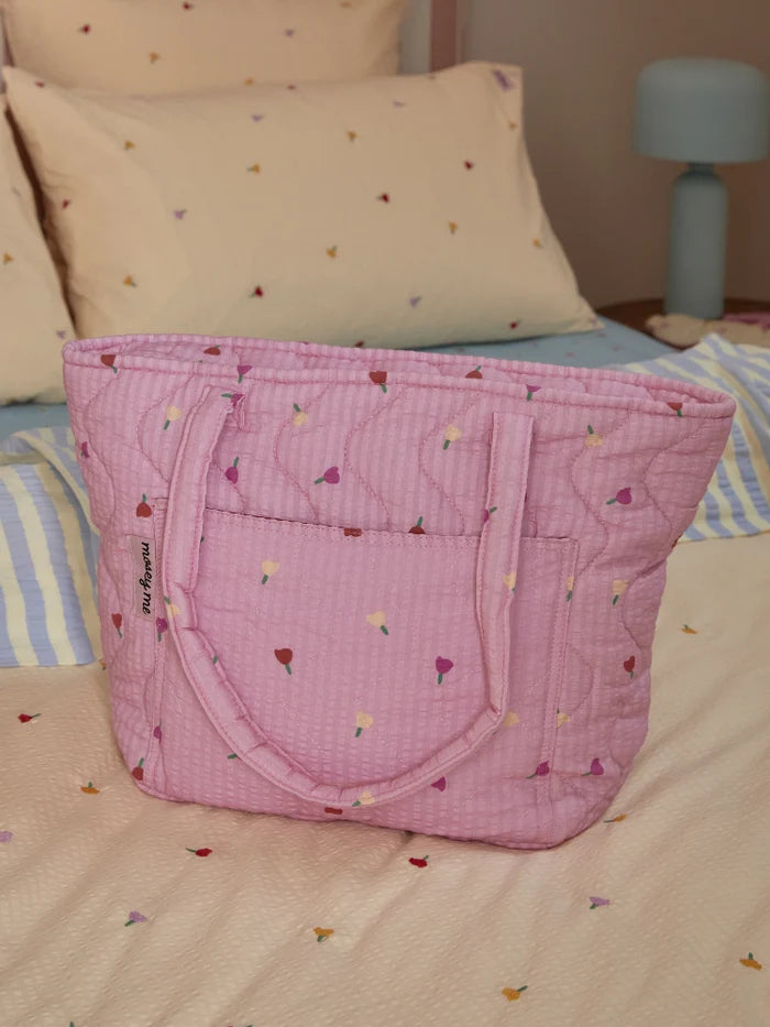 Peony Forget Me Not Quilted Baby Bag - Mosey Me